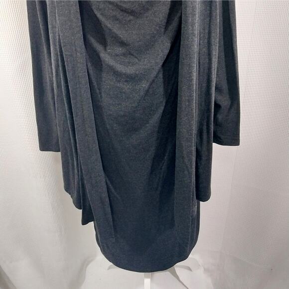 JONES NEW YORK! CHARCOAL GRAY JERSEY 1PC SWEATER AND MIDI DRESS, ATTACHED! SZ 10 - Picture 3 of 9